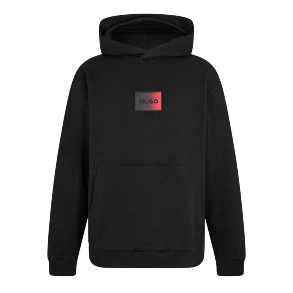 Hugo Mens Danohood Drop Sleeve Hoodie / Black